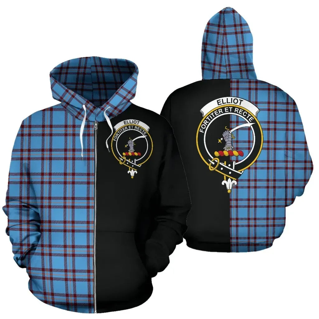 Printivon Custom Your Text Elliot Ancient Tartan Hoodie Half Of Me