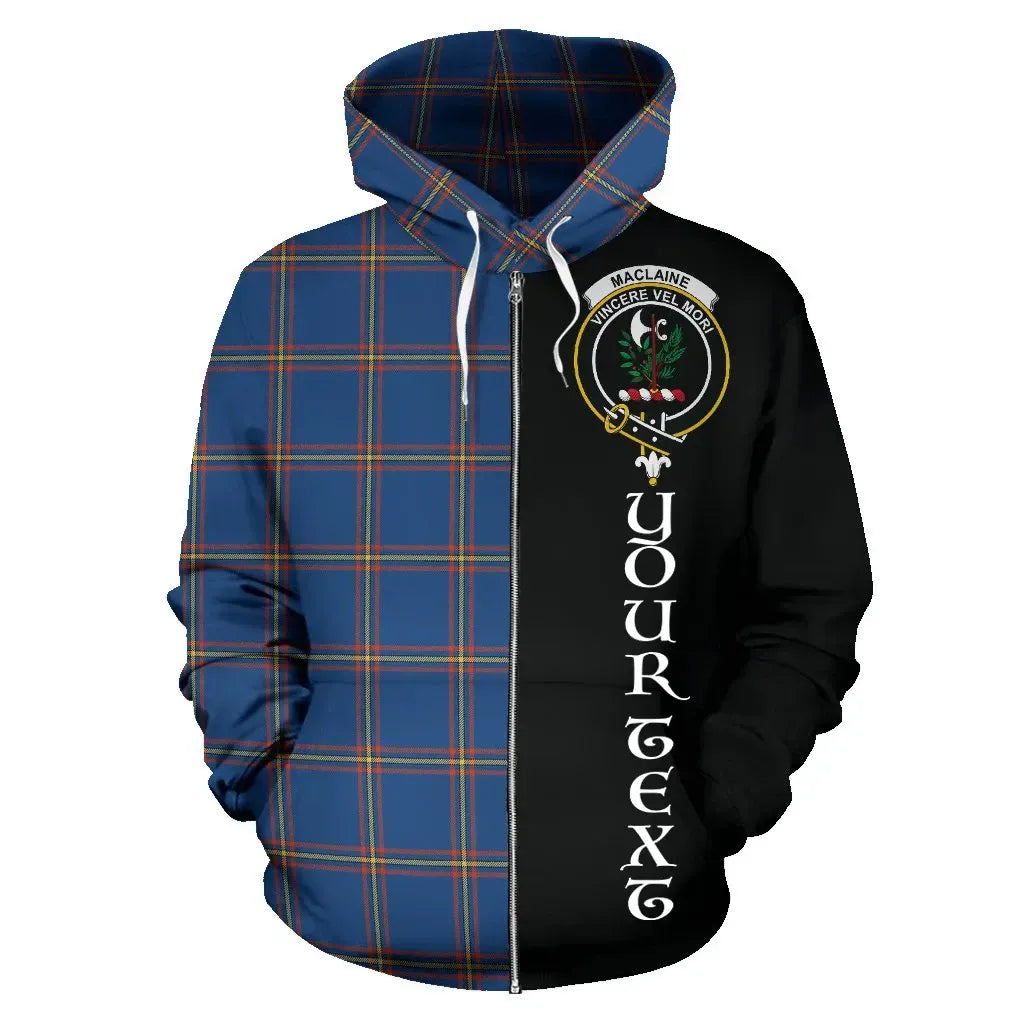 Printivon Custom Your Text Maclaine Of Loch Buie Hunting Ancient Tartan Hoodie Half Of Me