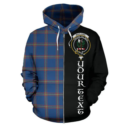 Printivon Custom Your Text Maclaine Of Loch Buie Hunting Ancient Tartan Hoodie Half Of Me