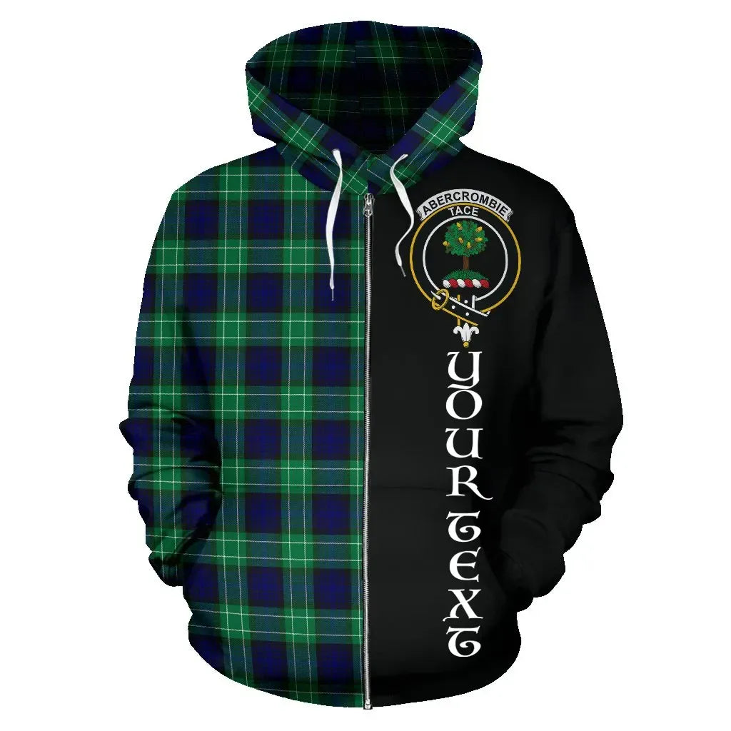 Printivon Custom Your Text Abercrombie Tartan Hoodie Half Of Me