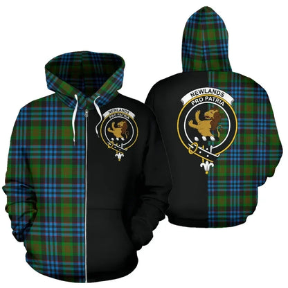 Printivon Custom Your Text Newlands Of Lauriston Tartan Hoodie Half Of Me