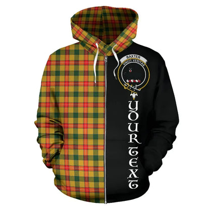 Printivon Custom Your Text Baxter Tartan Hoodie Half Of Me