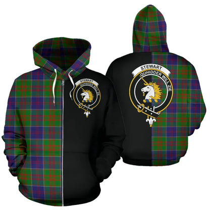 Printivon Custom Your Text Stewart Of Appin Hunting Modern Tartan Hoodie Half Of Me