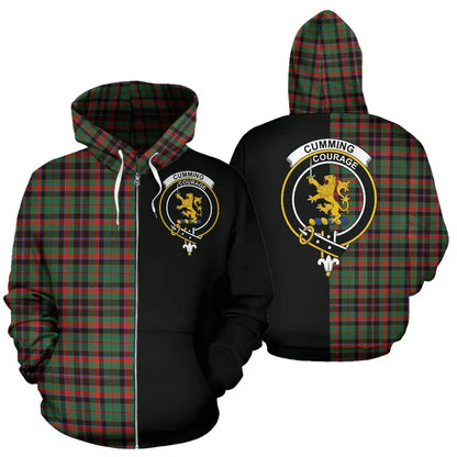 Printivon Custom Your Text Cumming Hunting Ancient Tartan Hoodie Half Of Me
