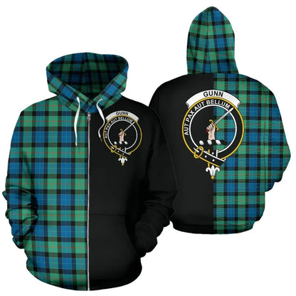 Printivon Custom Your Text Gunn Ancient Tartan Hoodie Half Of Me