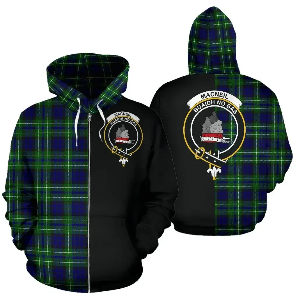 Printivon Custom Your Text Macneil Of Colonsay Modern Tartan Hoodie Half Of Me