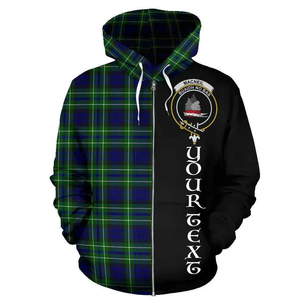 Printivon Custom Your Text Macneil Of Colonsay Modern Tartan Hoodie Half Of Me