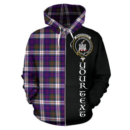 Printivon Custom Your Text Macdonald Dress Modern Tartan Hoodie Half Of Me