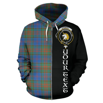 Printivon Custom Your Text Stewart Of Appin Hunting Ancient Tartan Hoodie Half Of Me