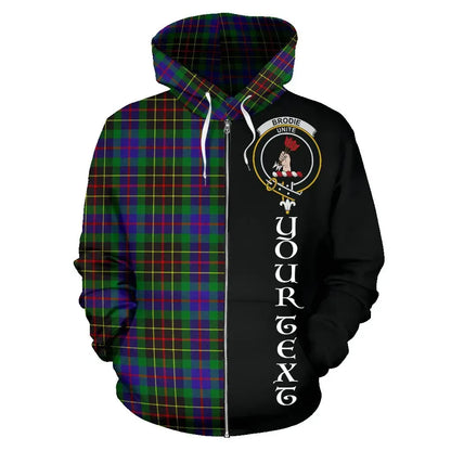 Printivon Custom Your Text Brodie Hunting Modern Tartan Hoodie Half Of Me