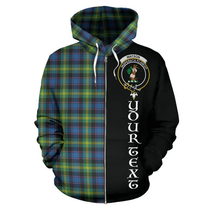Printivon Custom Your Text Watson Ancient Tartan Hoodie Half Of Me