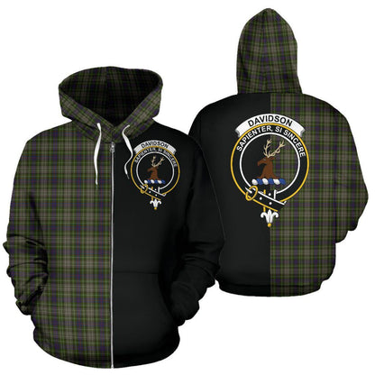 Printivon Custom Your Text Davidson Tulloch Dress Tartan Hoodie Half Of Me