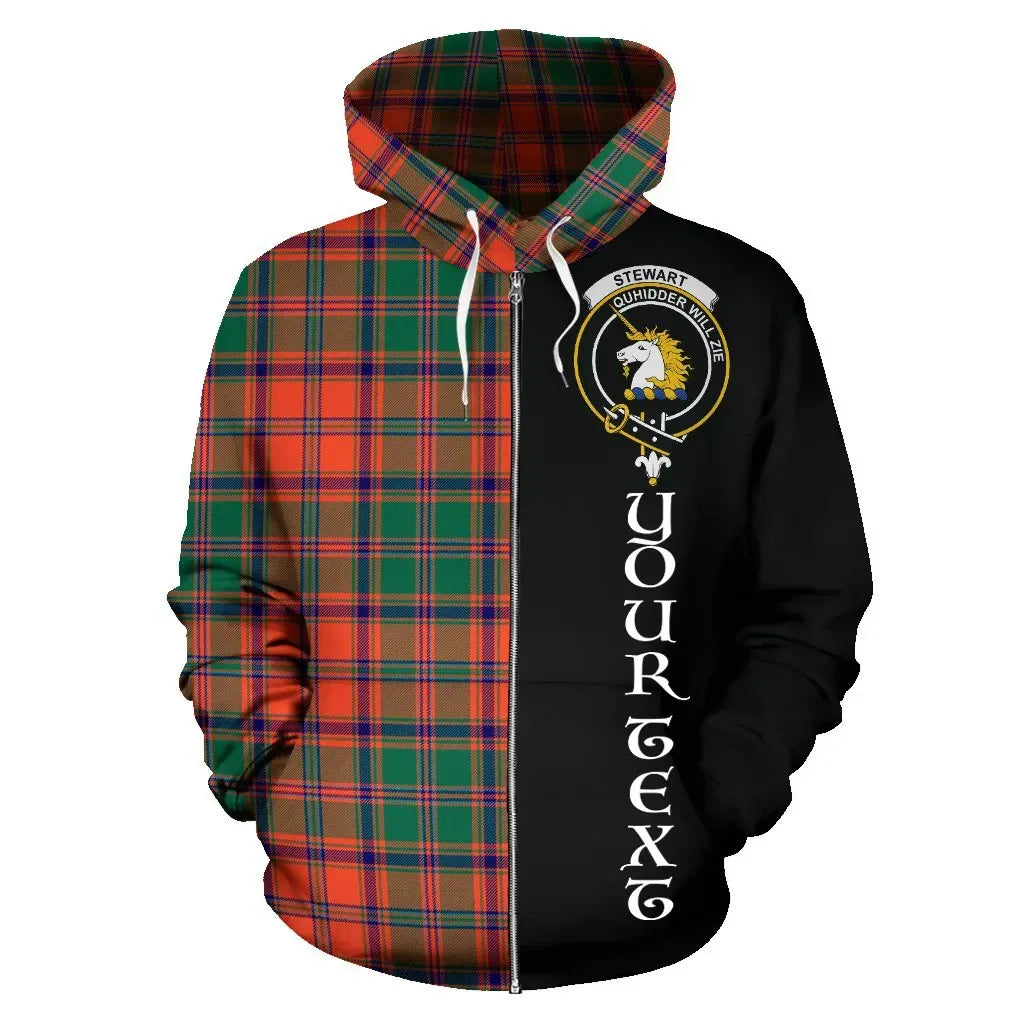 Printivon Custom Your Text Stewart Of Appin Ancient Tartan Hoodie Half Of Me