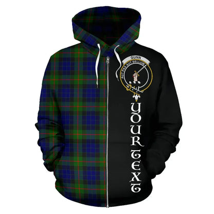 Printivon Custom Your Text Gunn Modern Tartan Hoodie Half Of Me
