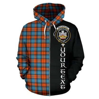 Printivon Custom Your Text Maclachlan Ancient Tartan Hoodie Half Of Me