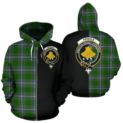 Printivon Custom Your Text Pringle Tartan Hoodie Half Of Me