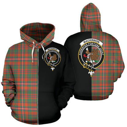 Printivon Custom Your Text Mackinnon Ancient Tartan Hoodie Half Of Me