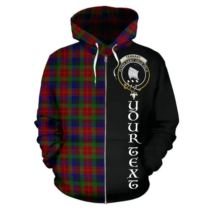 Printivon Custom Your Text Tennant Tartan Hoodie Half Of Me