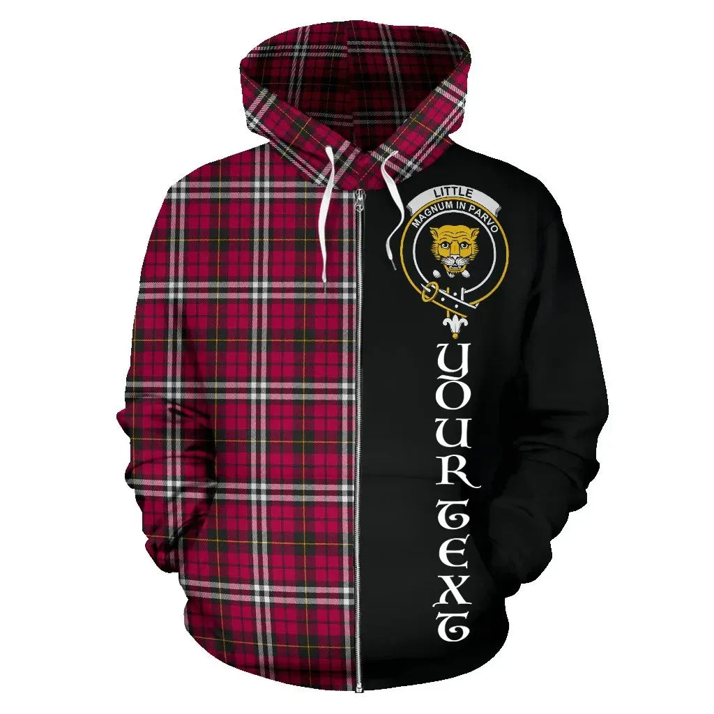 Printivon Custom Your Text Little Tartan Hoodie Half Of Me