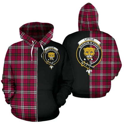 Printivon Custom Your Text Little Tartan Hoodie Half Of Me