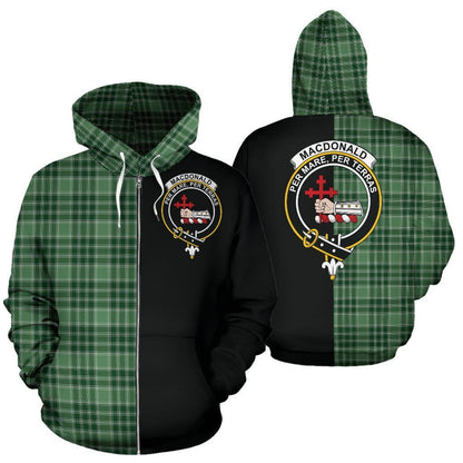 Printivon Custom Your Text Macdonald Lord Of The Isles Hunting Tartan Hoodie Half Of Me