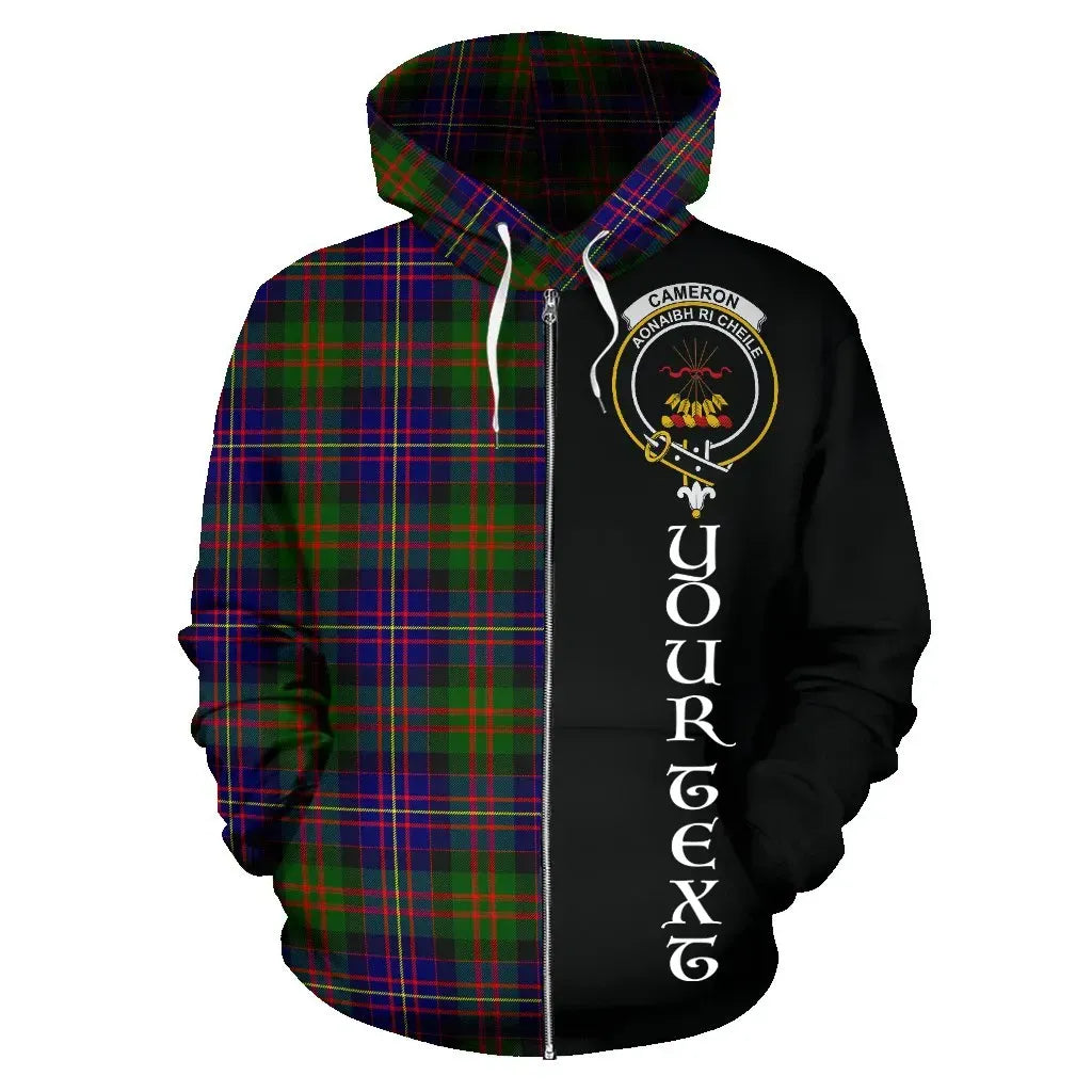Printivon Custom Your Text Cameron Of Erracht Modern Tartan Hoodie Half Of Me