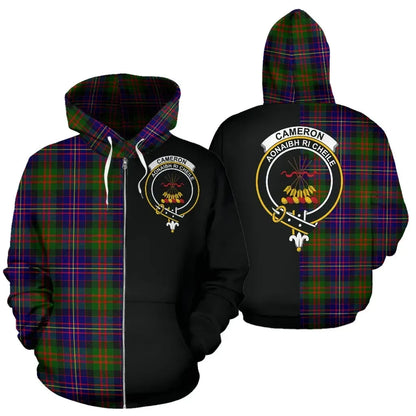 Printivon Custom Your Text Cameron Of Erracht Modern Tartan Hoodie Half Of Me