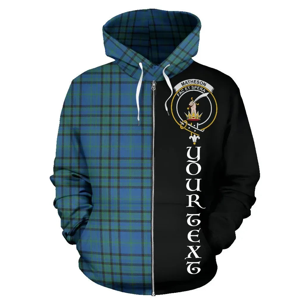 Printivon Custom Your Text Matheson Hunting Ancient Tartan Hoodie Half Of Me