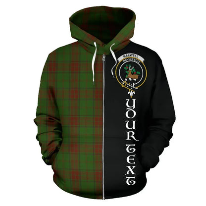 Printivon Custom Your Text Maxwell Hunting Tartan Hoodie Half Of Me