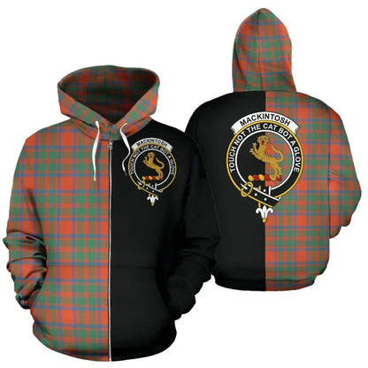 Printivon Custom Your Text Mackintosh Ancient Tartan Hoodie Half Of Me