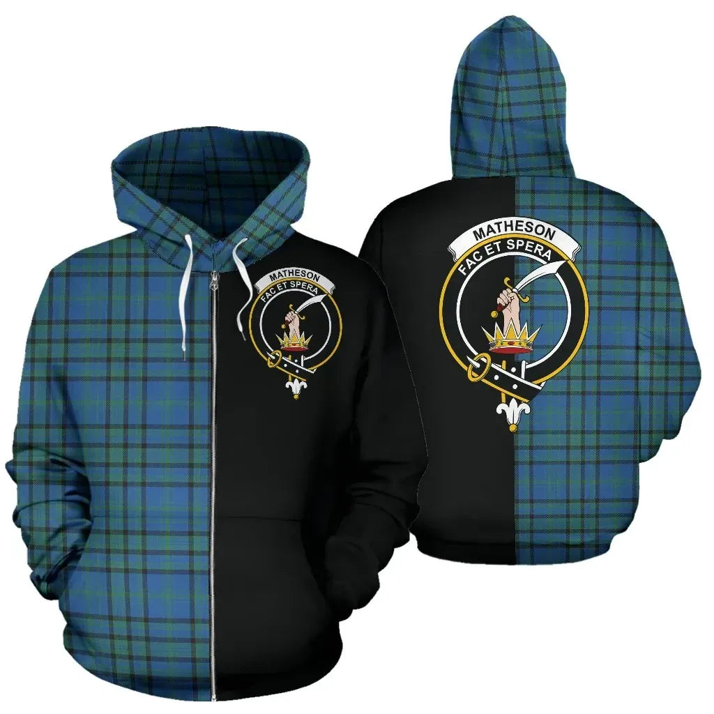 Printivon Custom Your Text Matheson Hunting Ancient Tartan Hoodie Half Of Me