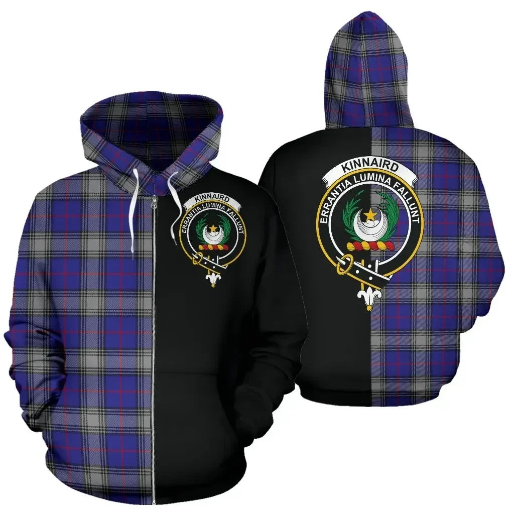 Printivon Custom Your Text Kinnaird Tartan Hoodie Half Of Me