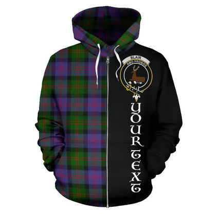 Printivon Custom Your Text Blair Modern Tartan Hoodie Half Of Me