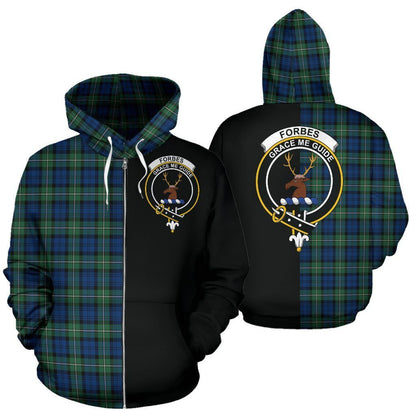 Printivon Custom Your Text Forbes Ancient Tartan Hoodie Half Of Me