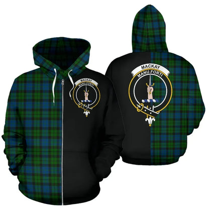 Printivon Custom Your Text Mackay Modern Tartan Hoodie Half Of Me