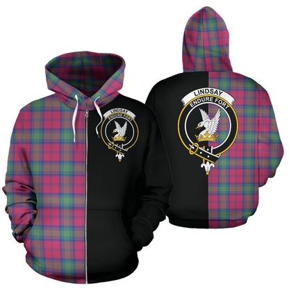 Printivon Custom Your Text Lindsay Ancient Tartan Hoodie Half Of Me