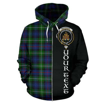 Printivon Custom Your Text Mackenzie Tartan Hoodie Half Of Me