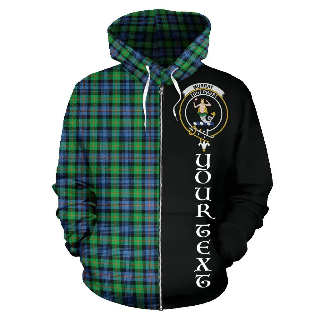 Printivon Custom Your Text Murray Of Atholl Ancient Tartan Hoodie Half Of Me