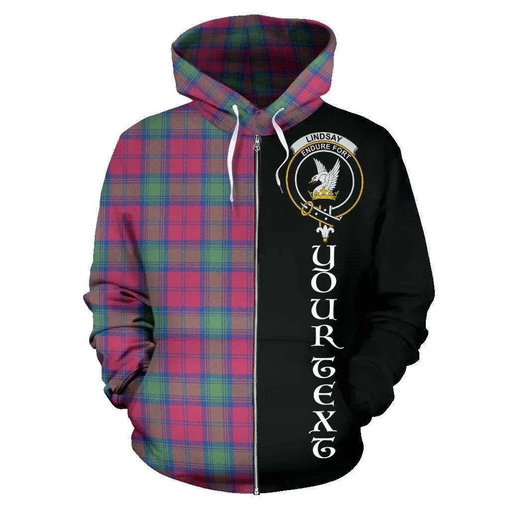 Printivon Custom Your Text Lindsay Ancient Tartan Hoodie Half Of Me