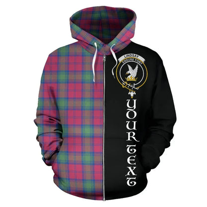 Printivon Custom Your Text Lindsay Ancient Tartan Hoodie Half Of Me