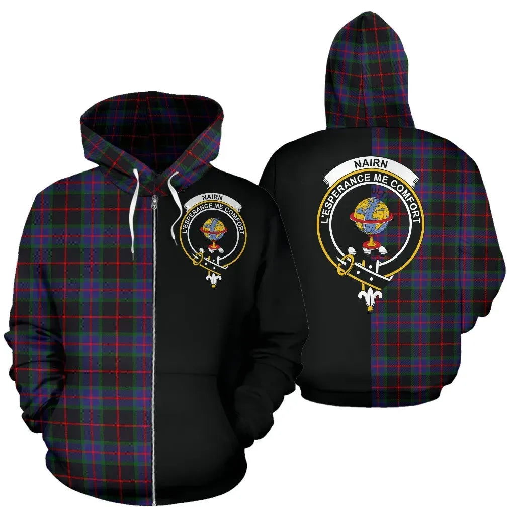 Printivon Custom Your Text Nairn Tartan Hoodie Half Of Me