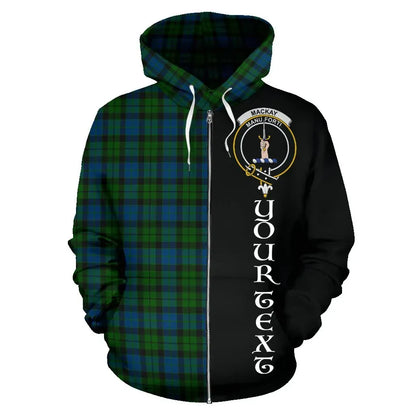 Printivon Custom Your Text Mackay Modern Tartan Hoodie Half Of Me
