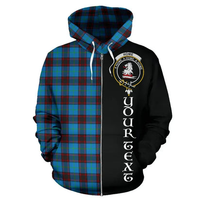 Printivon Custom Your Text Home Ancient Tartan Hoodie Half Of Me