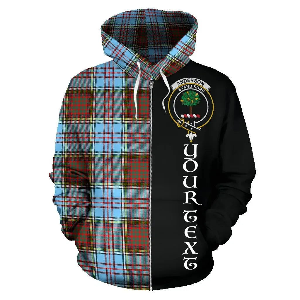 Printivon Custom Your Text Anderson Ancient Tartan Hoodie Half Of Me