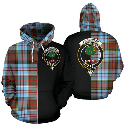Printivon Custom Your Text Anderson Ancient Tartan Hoodie Half Of Me