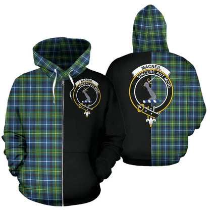 Printivon Custom Your Text Macneill Of Barra Ancient Tartan Hoodie Half Of Me