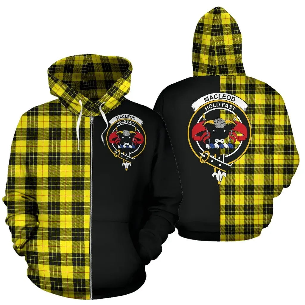 Printivon Custom Your Text Macleod Of Lewis Modern Tartan Hoodie Half Of Me