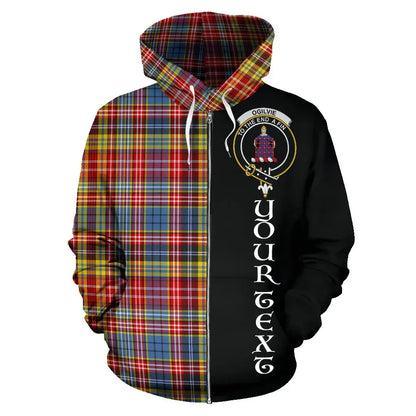 Printivon Custom Your Text Ogilvie Of Airlie Ancient Tartan Hoodie Half Of Me
