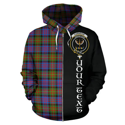 Printivon Custom Your Text Carnegie Ancient Tartan Hoodie Half Of Me