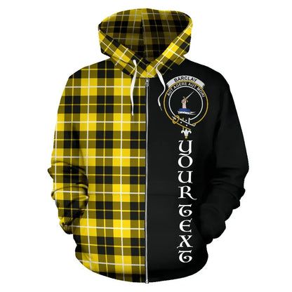 Printivon Custom Your Text Barclay Dress Modern Tartan Hoodie Half Of Me